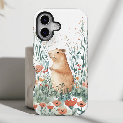 Capybara Watercolour Design iPhone Case