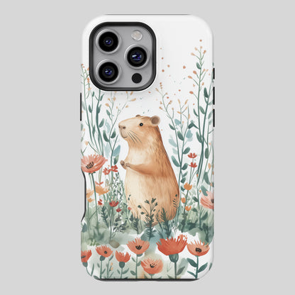 Capybara Watercolour Design iPhone Case