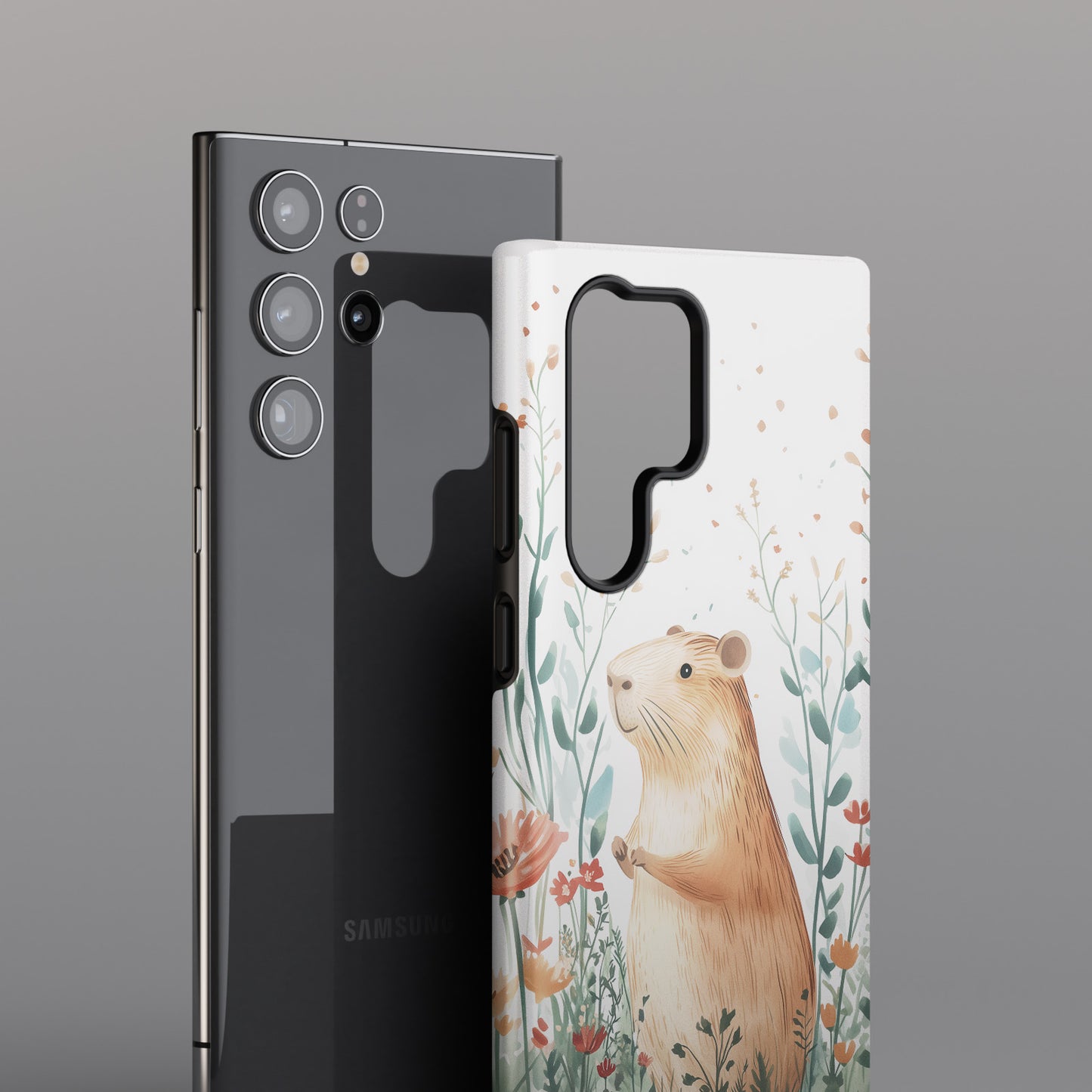 Capybara Watercolour Design Samsung Phone Case