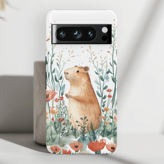 Capybara Watercolour Design Google Pixel Phone Case