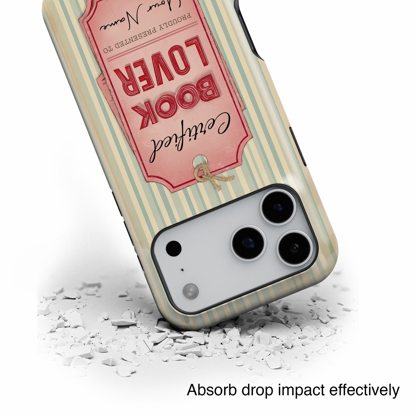 Certified Book Lover – Personalized Vintage Design iPhone Case