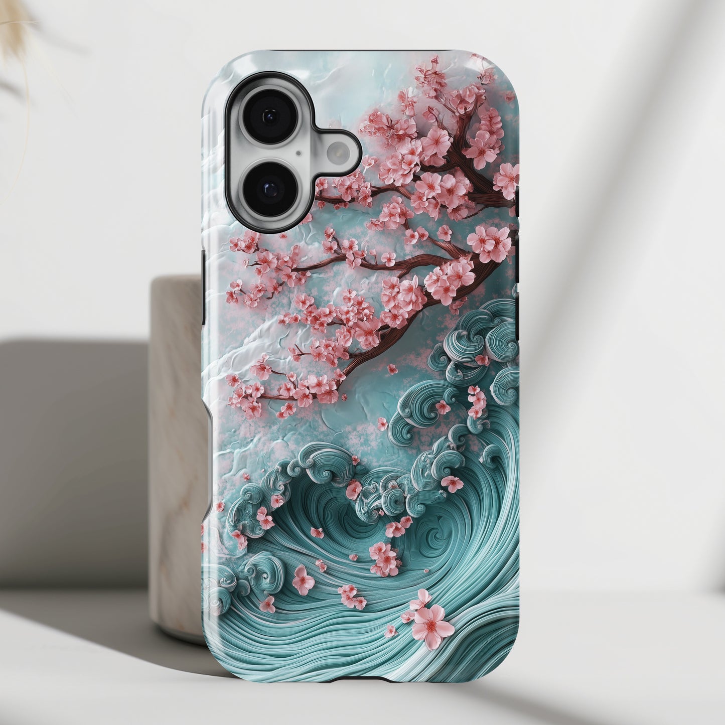 Cherry Blossom Japanese Art Design iPhone Case