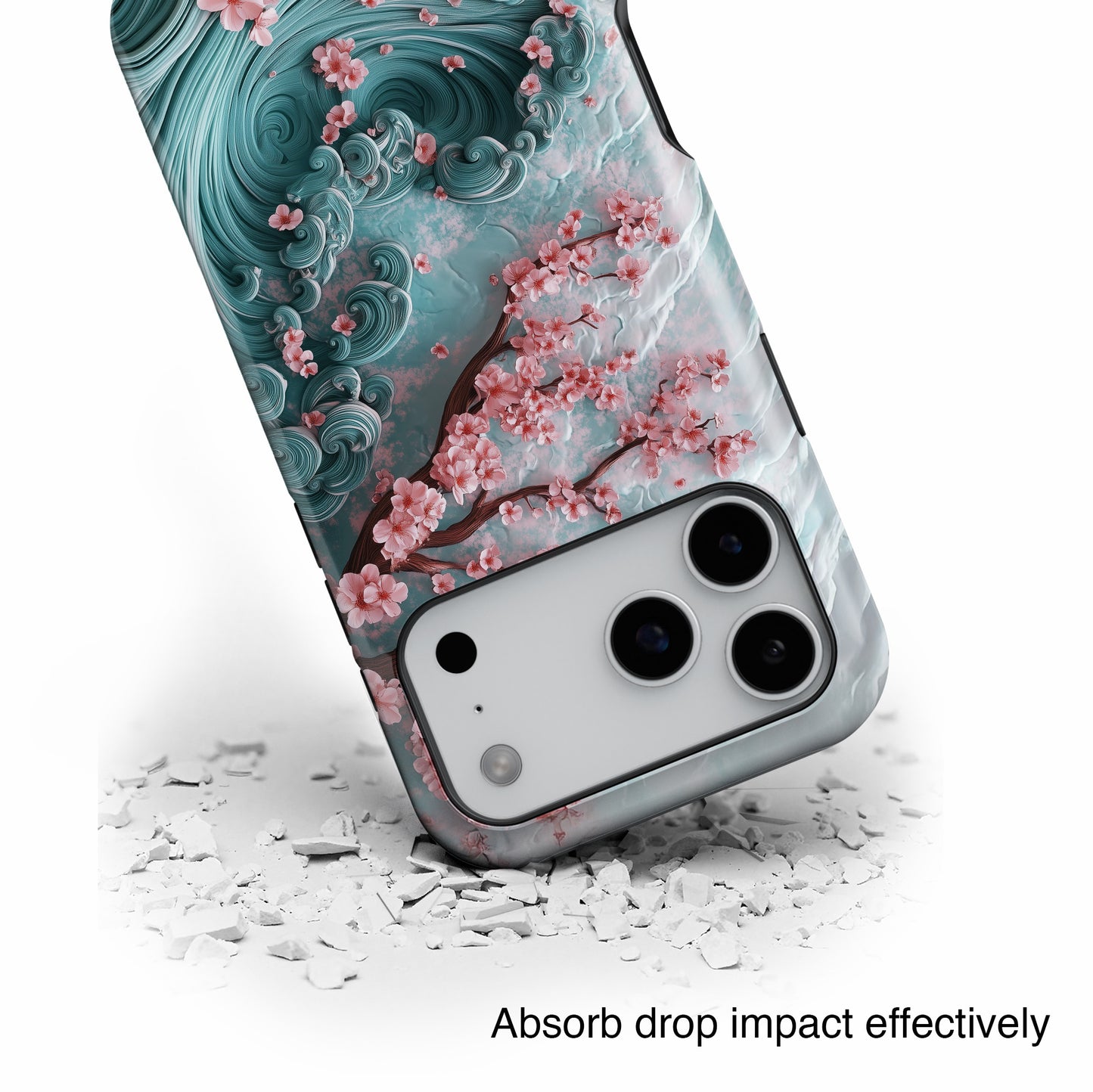 Cherry Blossom Japanese Art Design iPhone Case