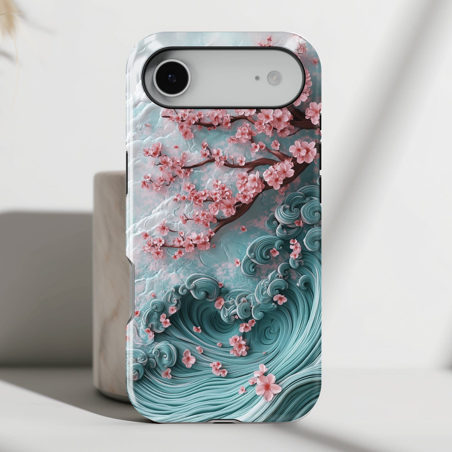 Cherry Blossom Japanese Art Design iPhone Case