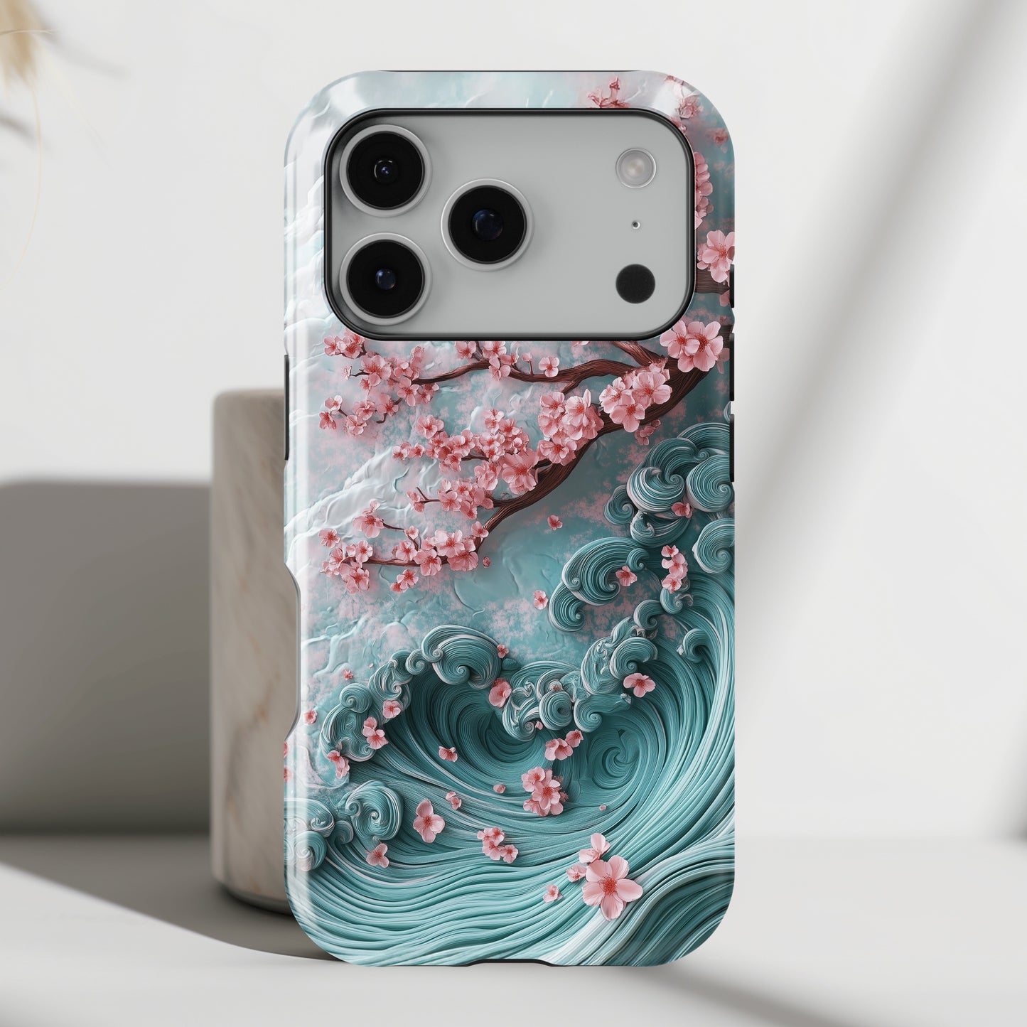 Cherry Blossom Japanese Art Design iPhone Case