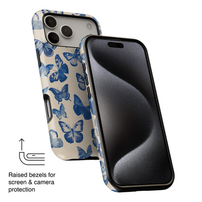 Chinoiserie Butterflies Design iPhone Case
