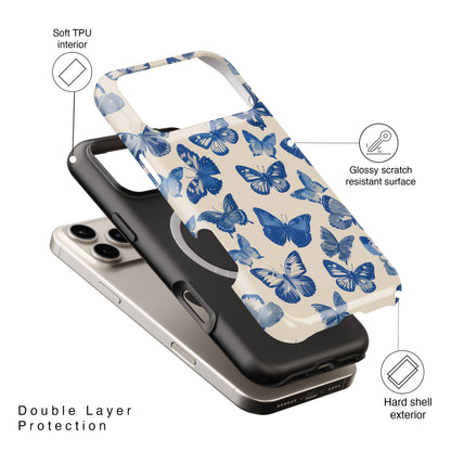 Chinoiserie Butterflies Design iPhone Case