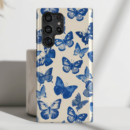 Chinoiserie Butterflies Design Samsung Phone Case