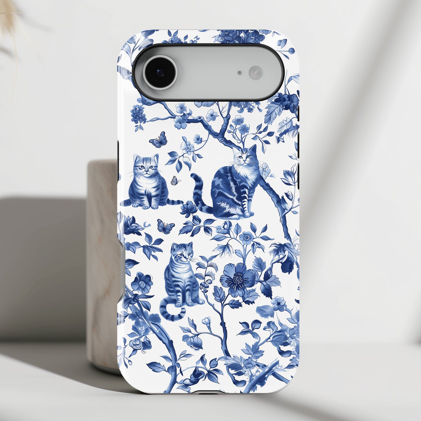 Chinoiserie Cat Design iPhone Case