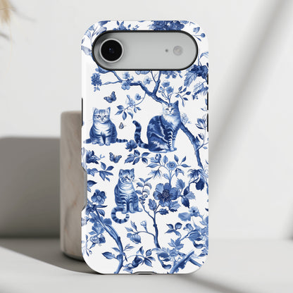 Chinoiserie Cat Design iPhone Case