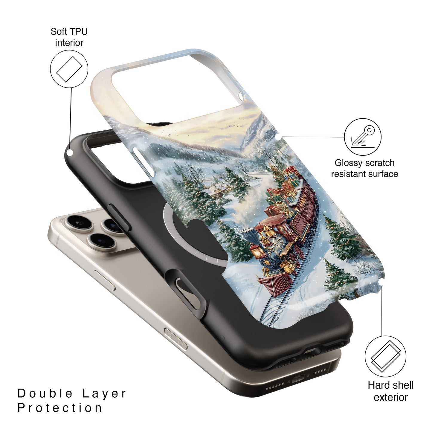 Christmas Express Design iPhone Case