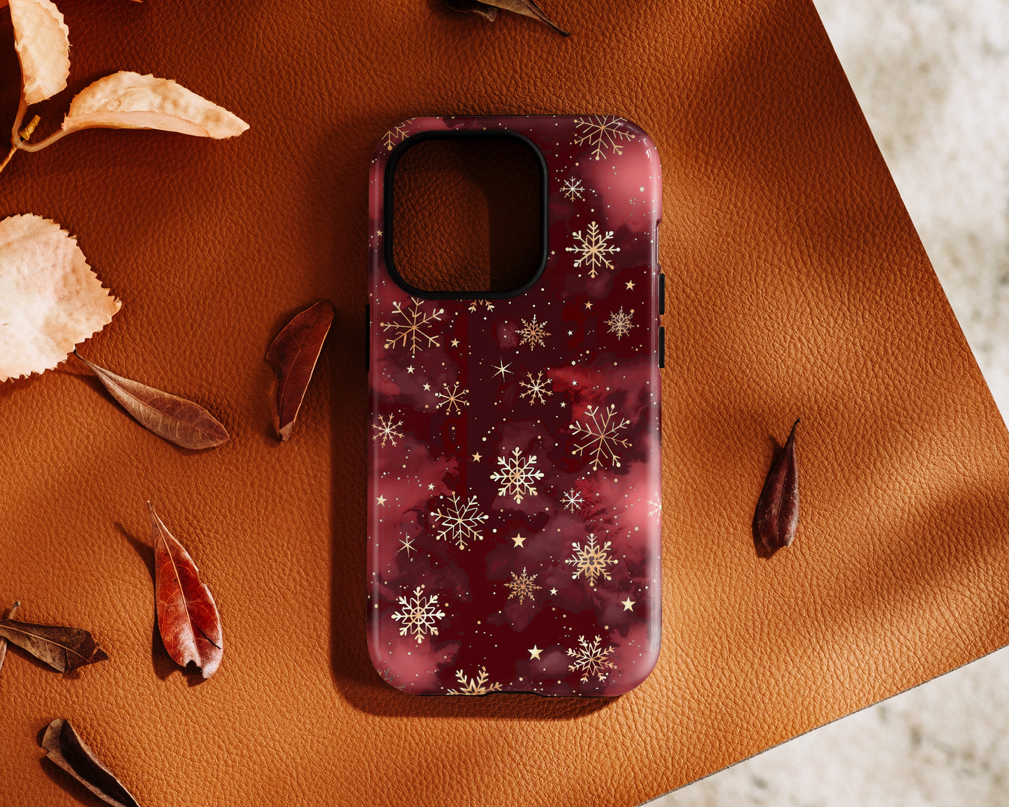 Christmas Snow Design iPhone Case