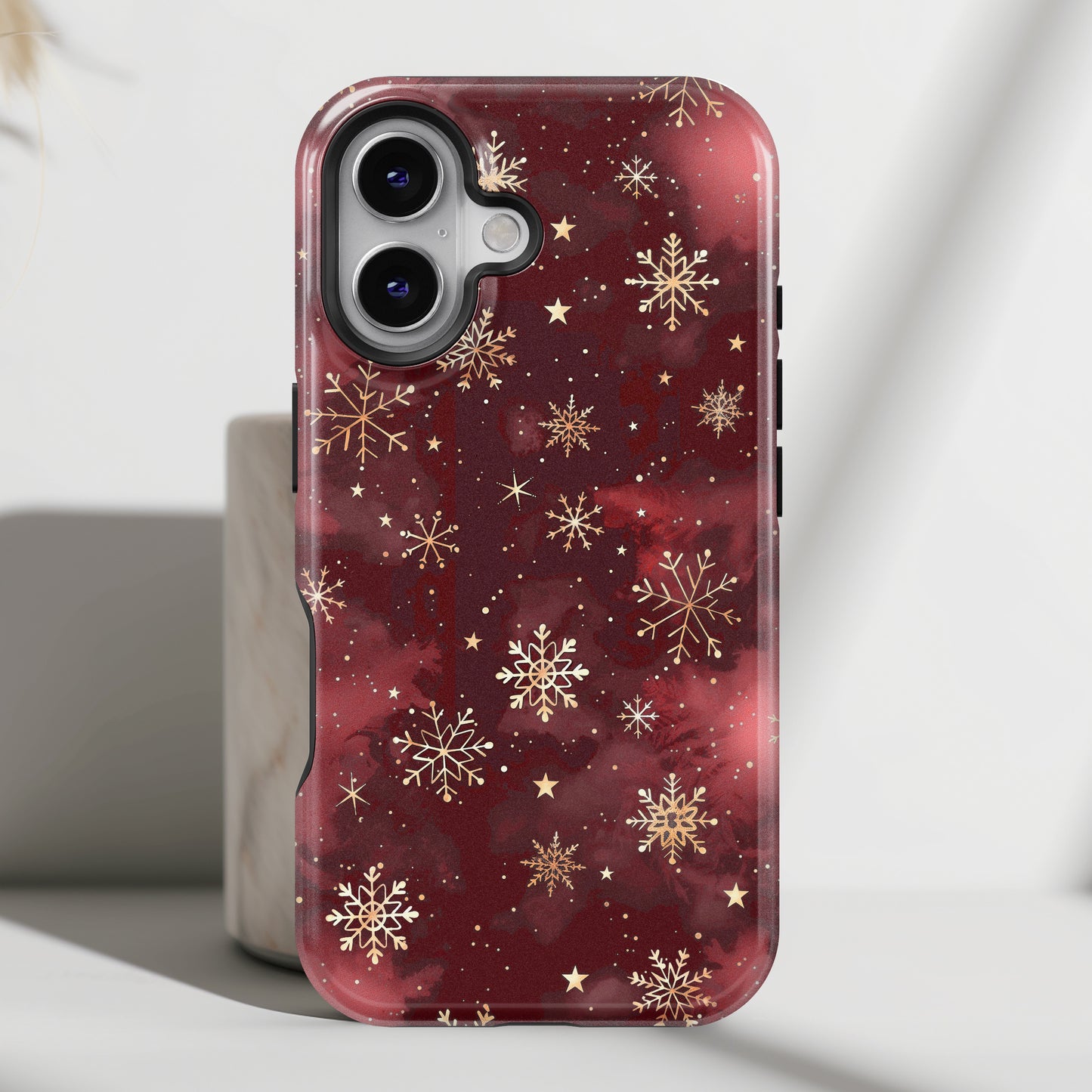 Christmas Snow Design iPhone Case