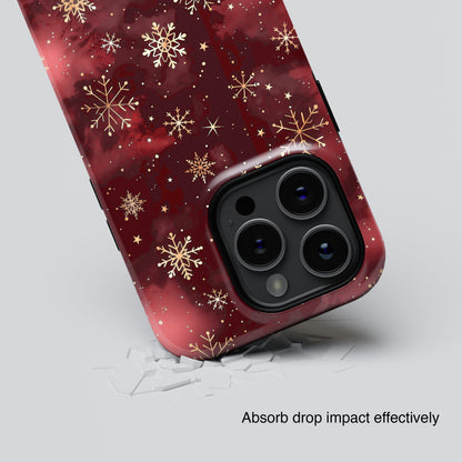 Christmas Snow Design iPhone Case