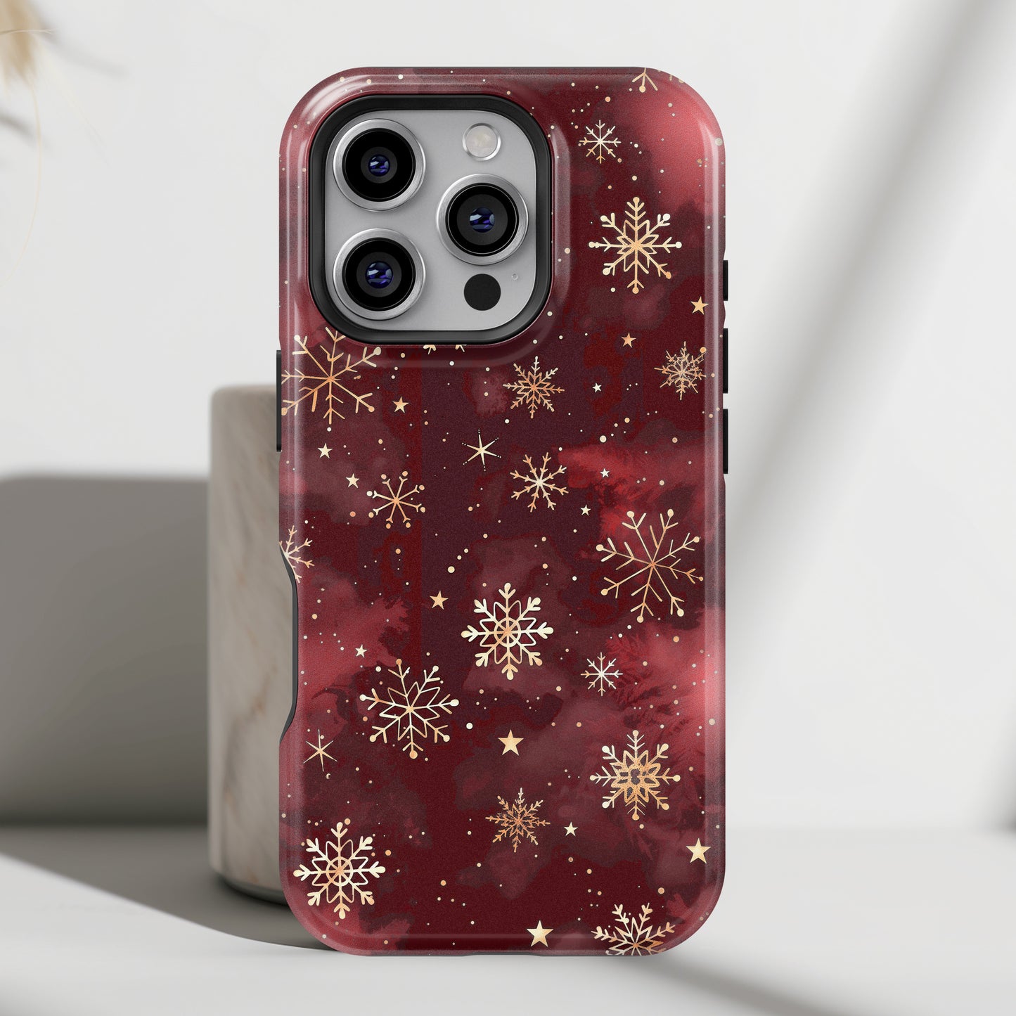 Christmas Snow Design iPhone Case