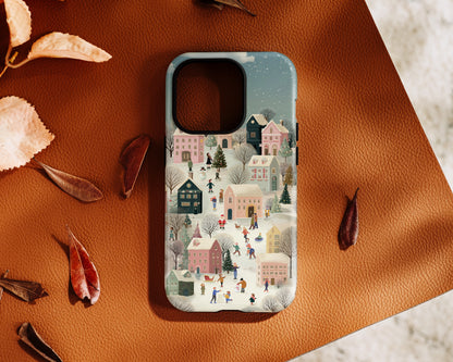 Christmas Village Design iPhone Case