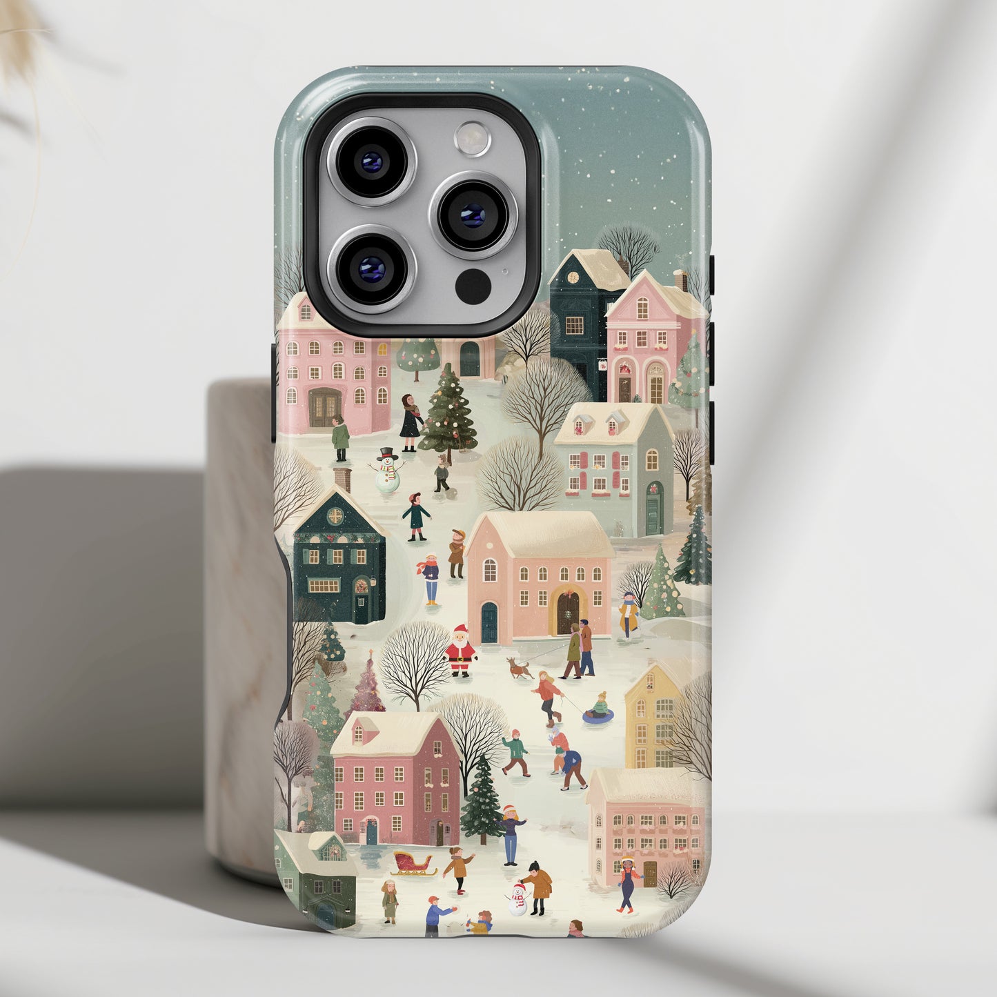 Christmas Village Design iPhone Case