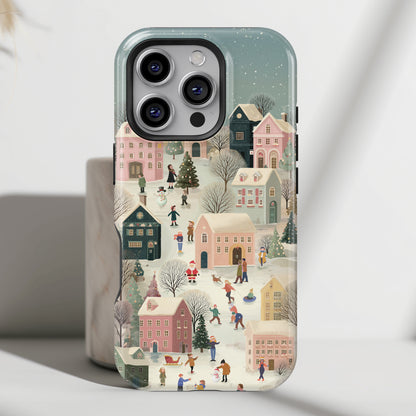 Christmas Village Design iPhone Case