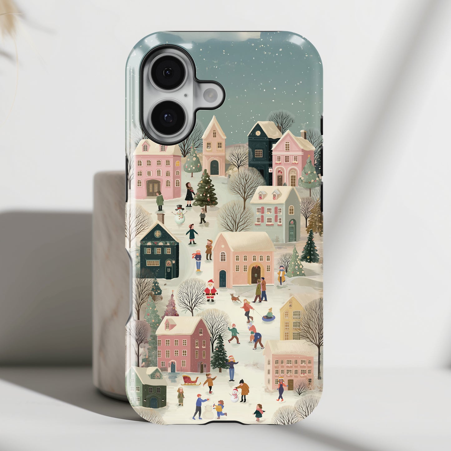 Christmas Village Design iPhone Case