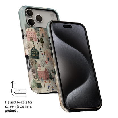 Christmas Village Design iPhone Case