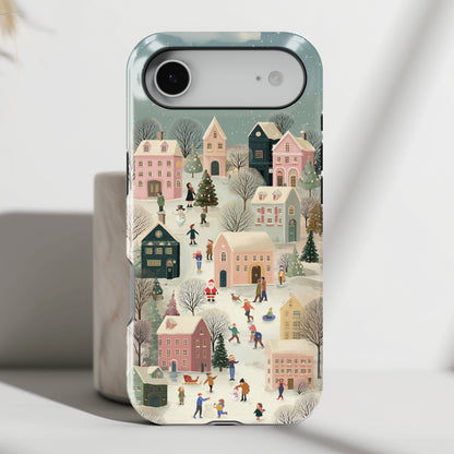 Christmas Village Design iPhone Case