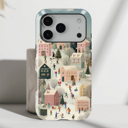 Christmas Village Design iPhone Case