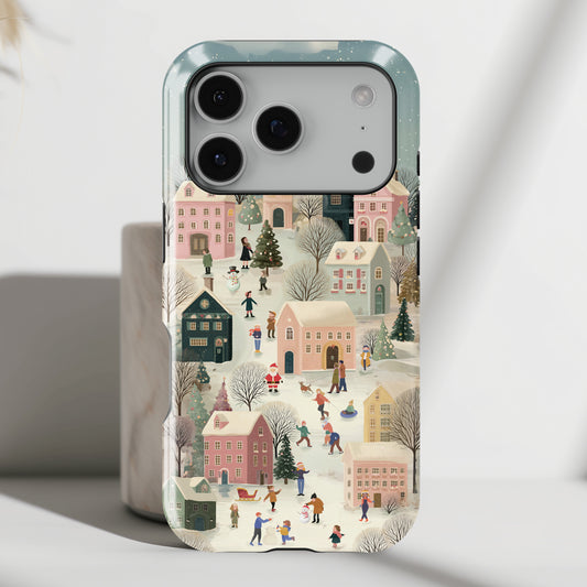 Christmas Village Design iPhone Case