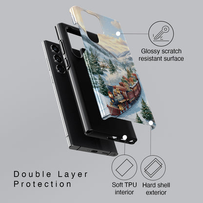 Christmas Express Design Phone Case for Galaxy S series Phones