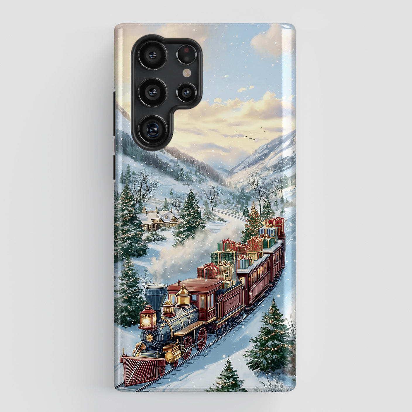 Christmas Express Design Phone Case for Galaxy S series Phones
