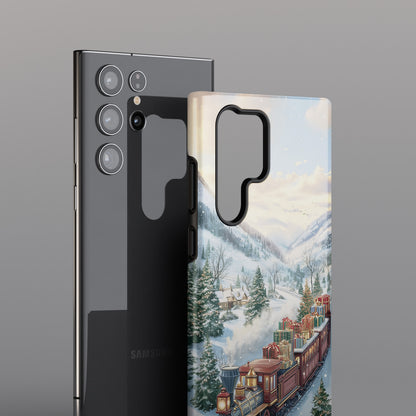 Christmas Express Design Phone Case for Galaxy S series Phones