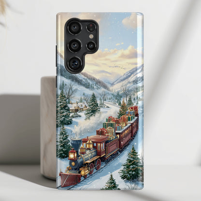 Christmas Express Design Phone Case for Galaxy S series Phones
