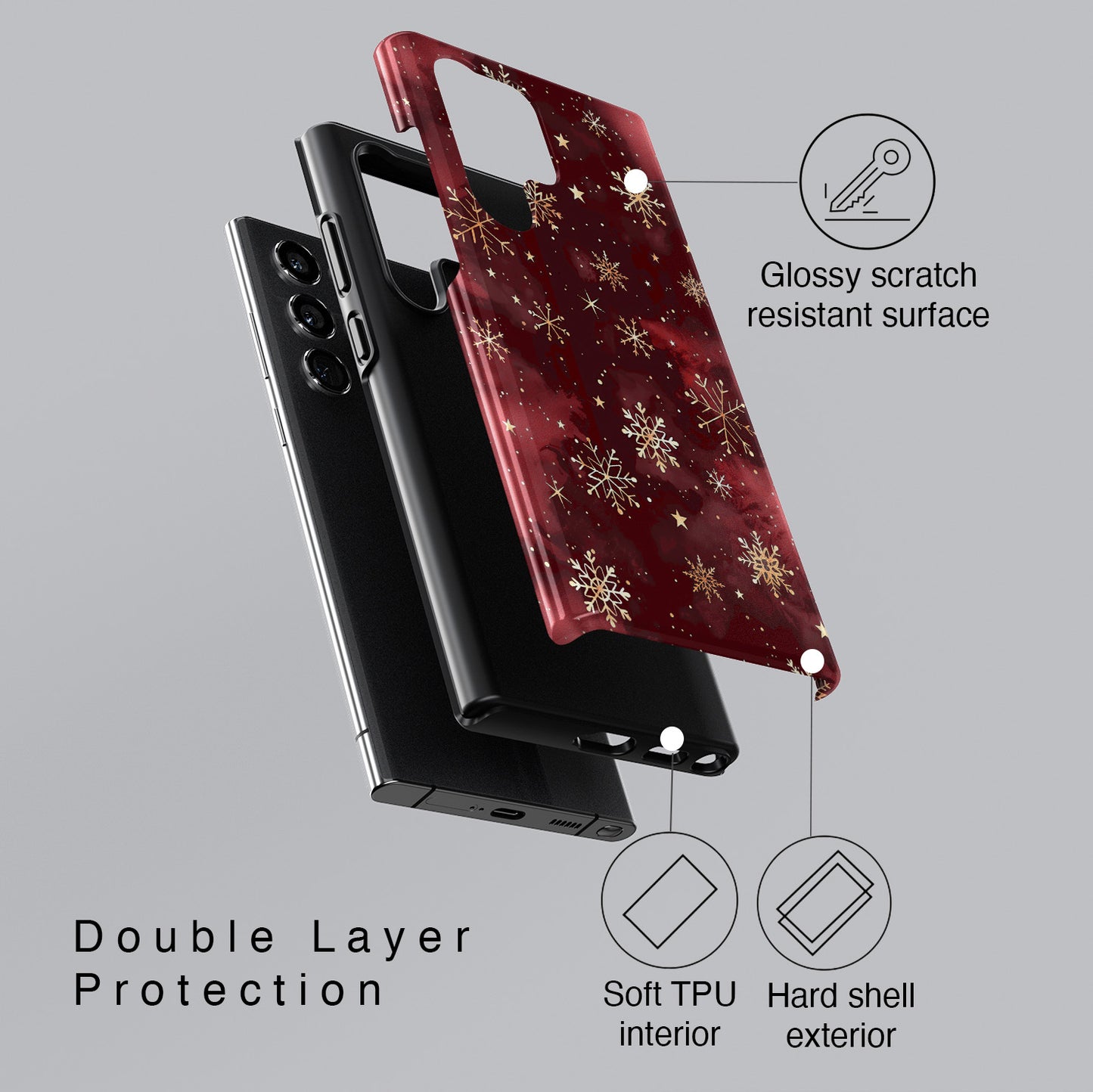 Christmas Snow Design Samsung Phone Case