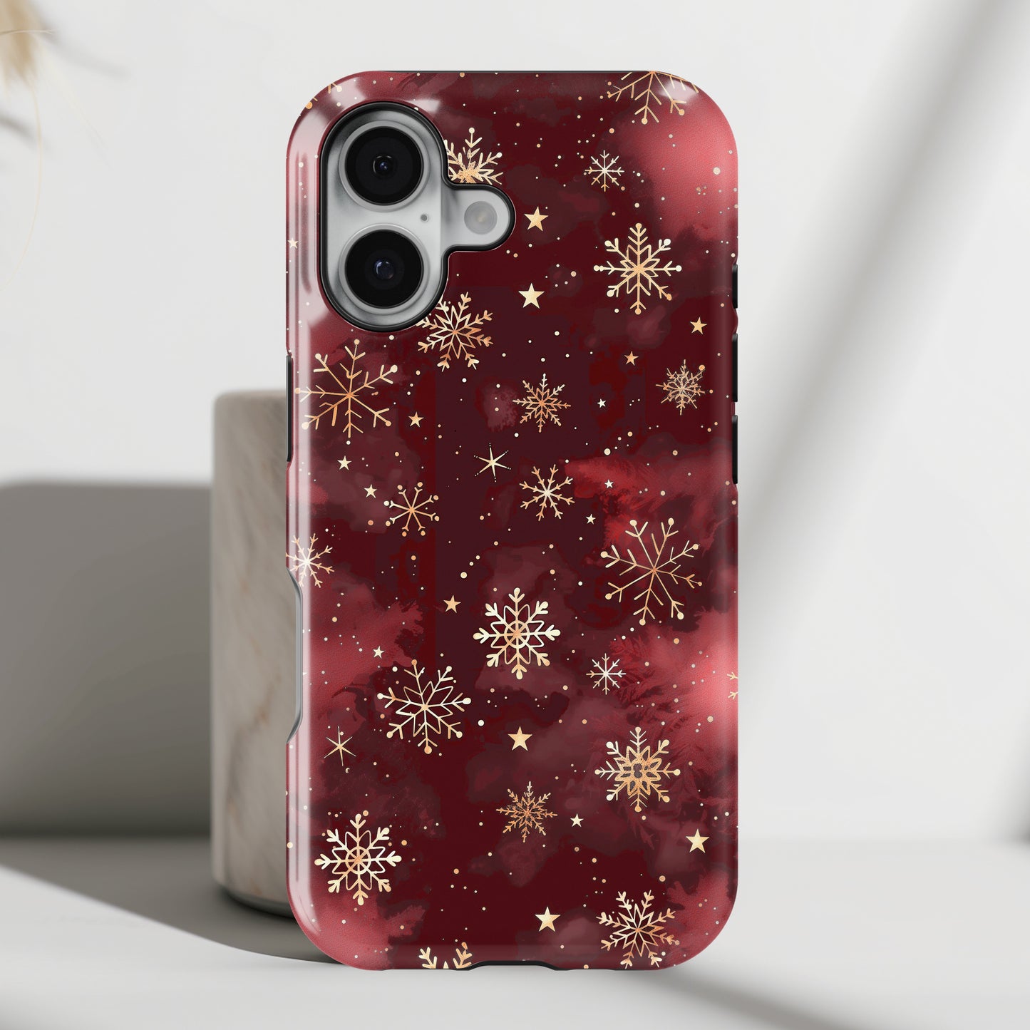 Christmas Snow Design iPhone Case