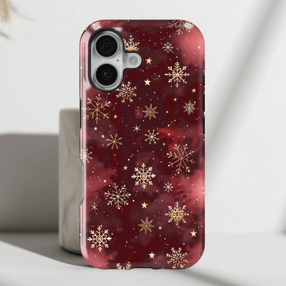 Christmas Snow Design iPhone Case