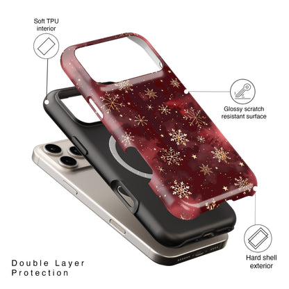 Christmas Snow Design iPhone Case