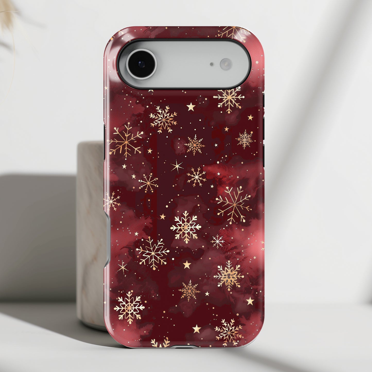 Christmas Snow Design iPhone Case