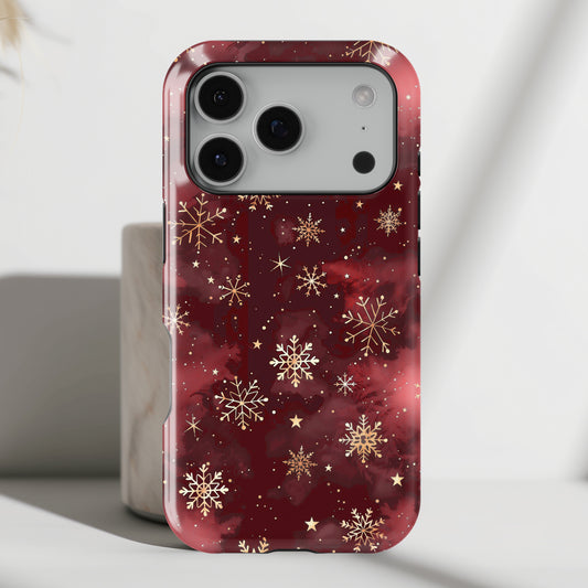 Christmas Snow Design iPhone Case
