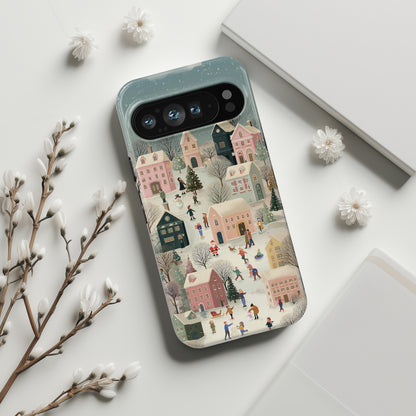 Christmas Village Design Phone Case for Google Pixel