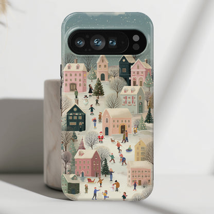 Christmas Village Design Phone Case for Google Pixel