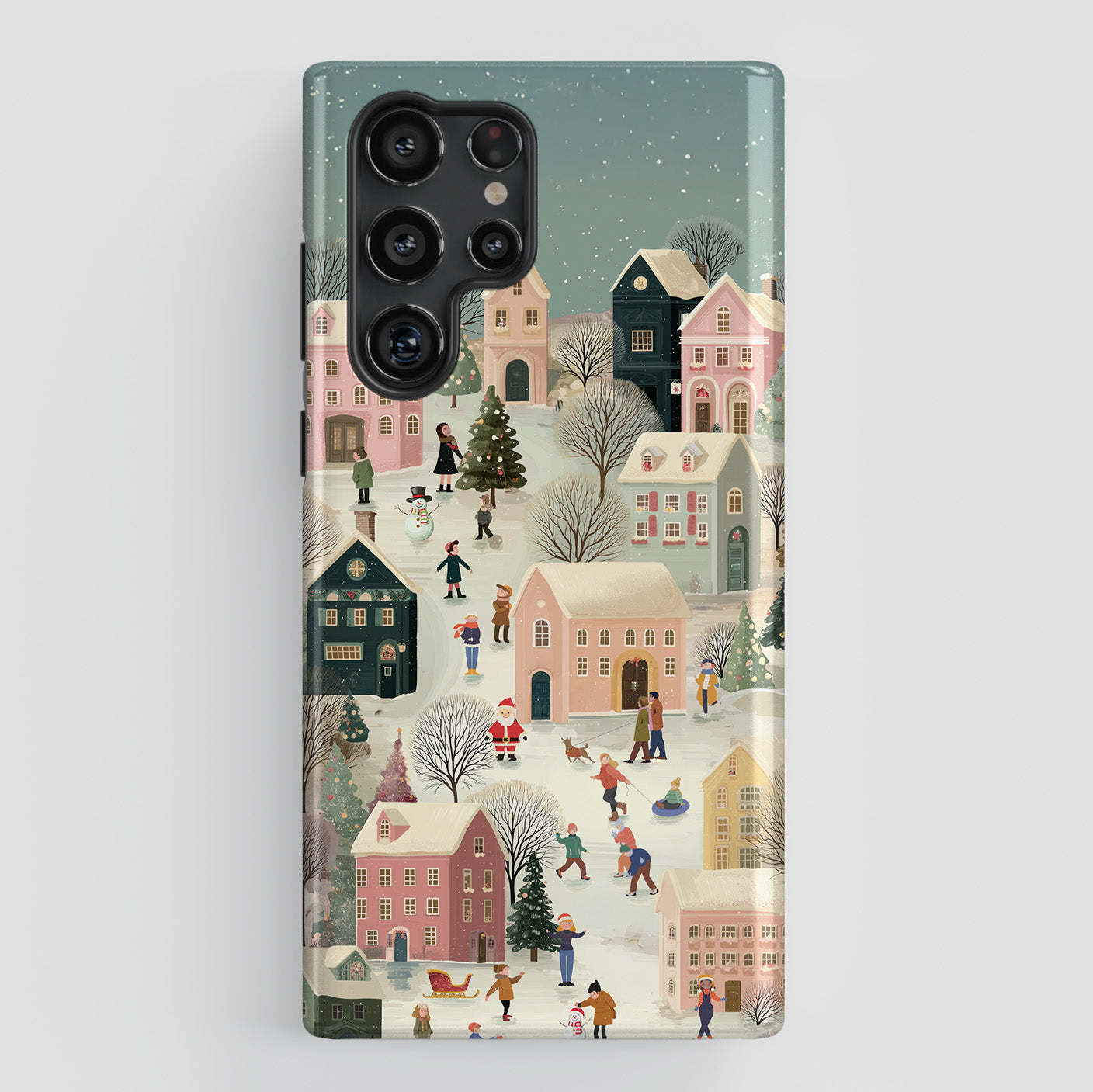Christmas Village Design Phone Case for Galaxy S series Phones