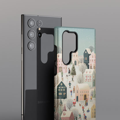 Christmas Village Design Phone Case for Galaxy S series Phones