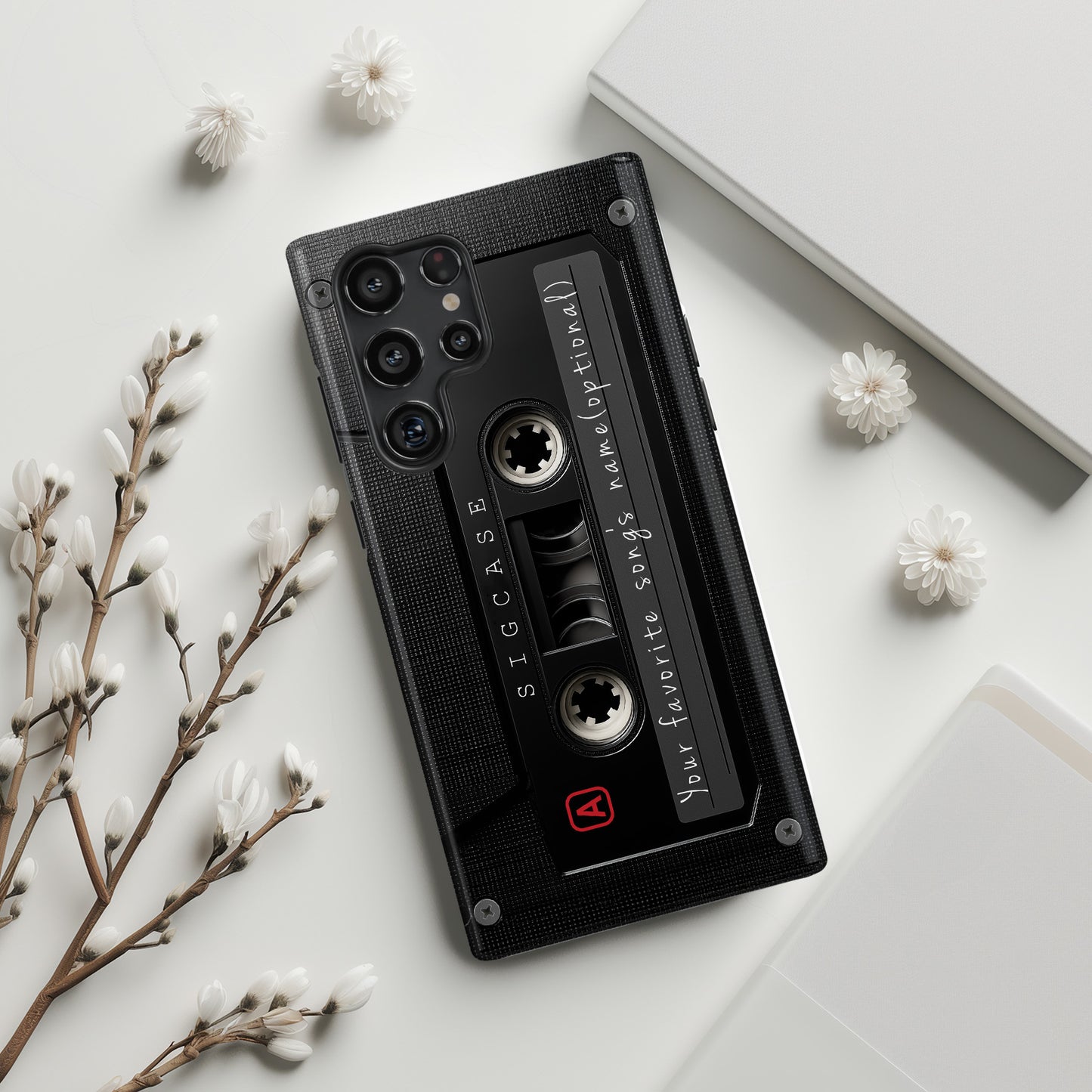 Classic Cassette Design Phone Case for Galaxy S series Phones