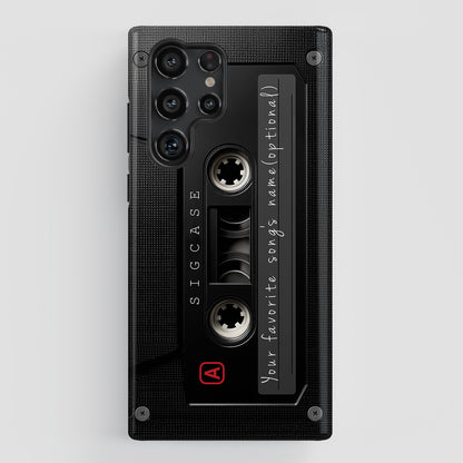 Classic Cassette Design Phone Case for Galaxy S series Phones