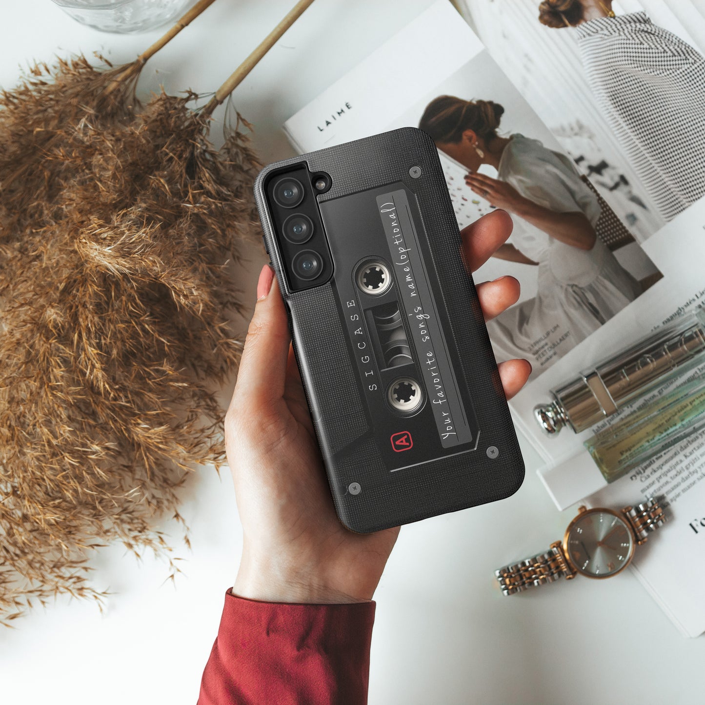 Classic Cassette Design Phone Case for Galaxy S series Phones