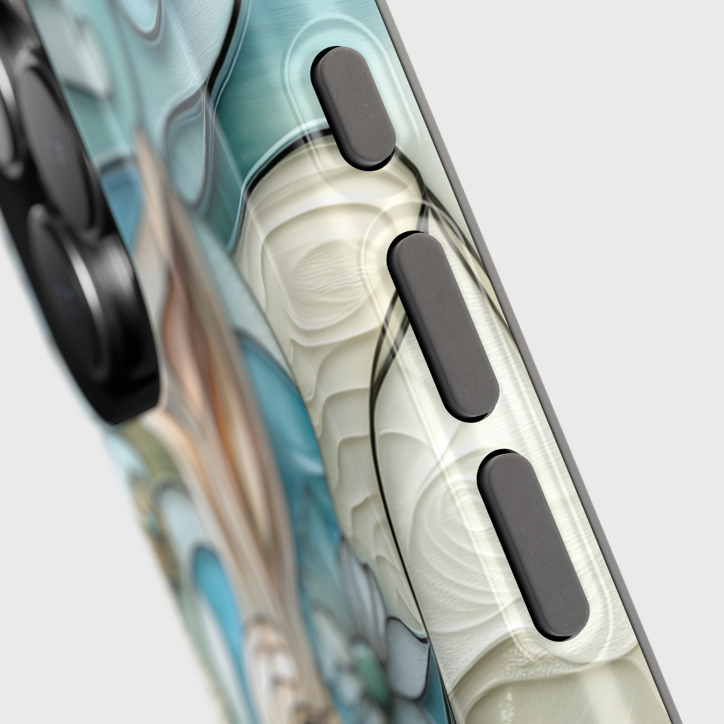 Bunny in the Garden Stained Glass Design iPhone Case
