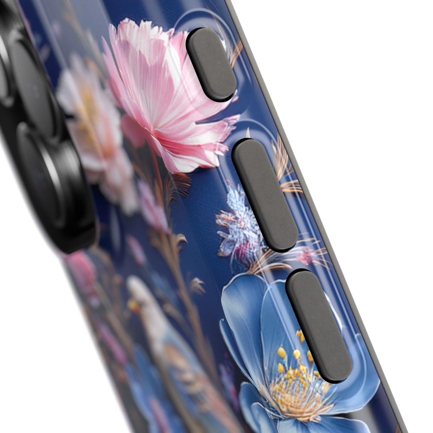 William Moris Inspired 3D Birds Floral Design iPhone Case