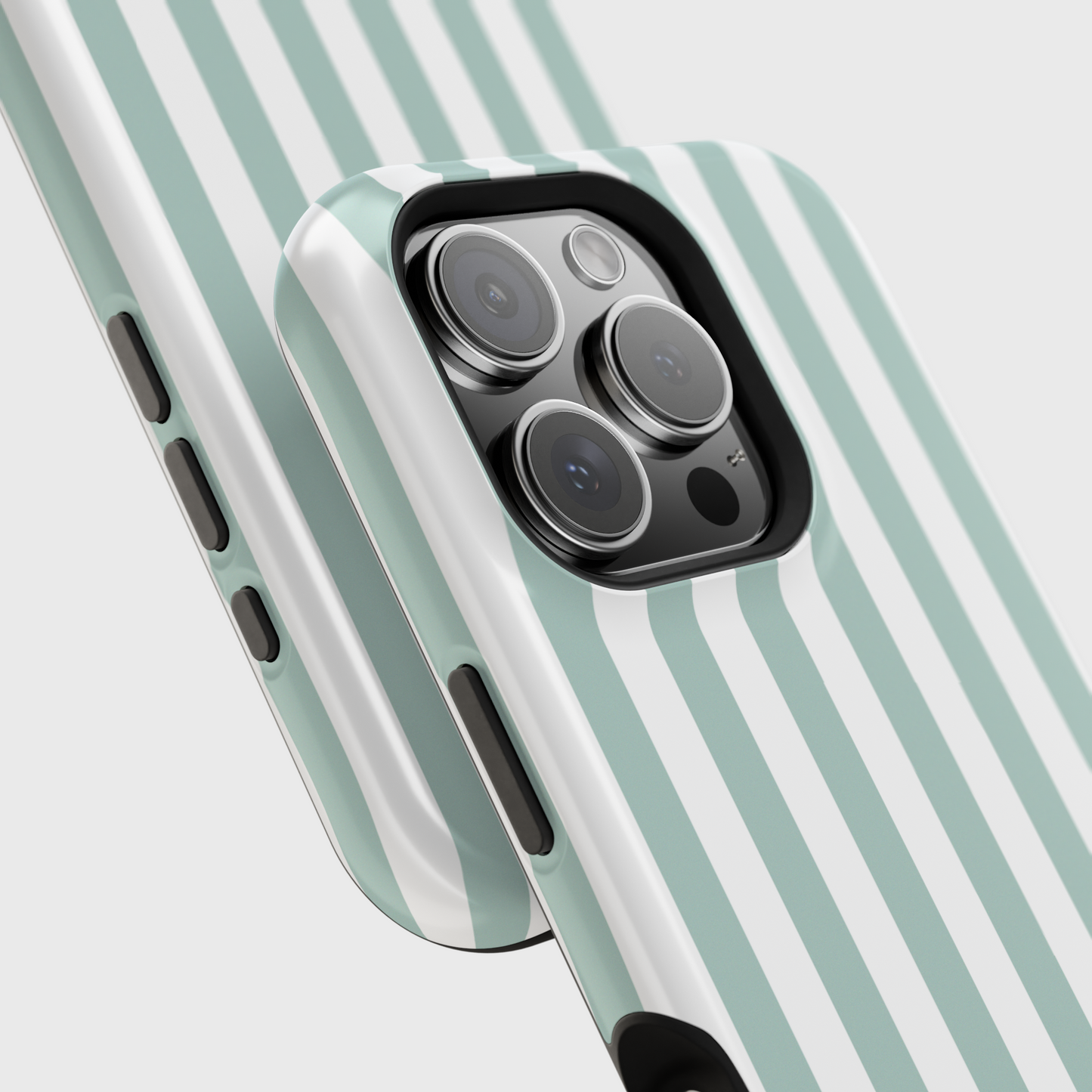 Personalisable Striped Design (Blue) iPhone Case