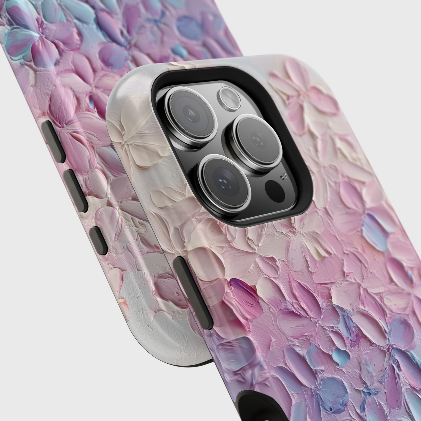 Pastel Flower Abstract Oil Painting Design iPhone Case