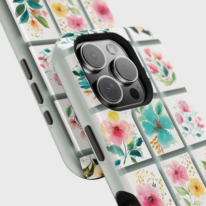 Floral Mosaic Design iPhone Case