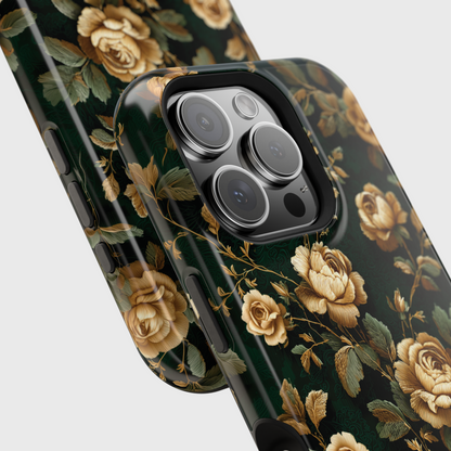 Emerald Bloom Design iPhone Case